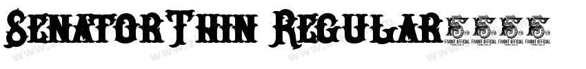 SenatorThin Regular字体转换